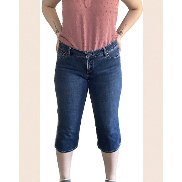Mid Rise Capri Jeans, worn only a few times - Picture 2 of 4